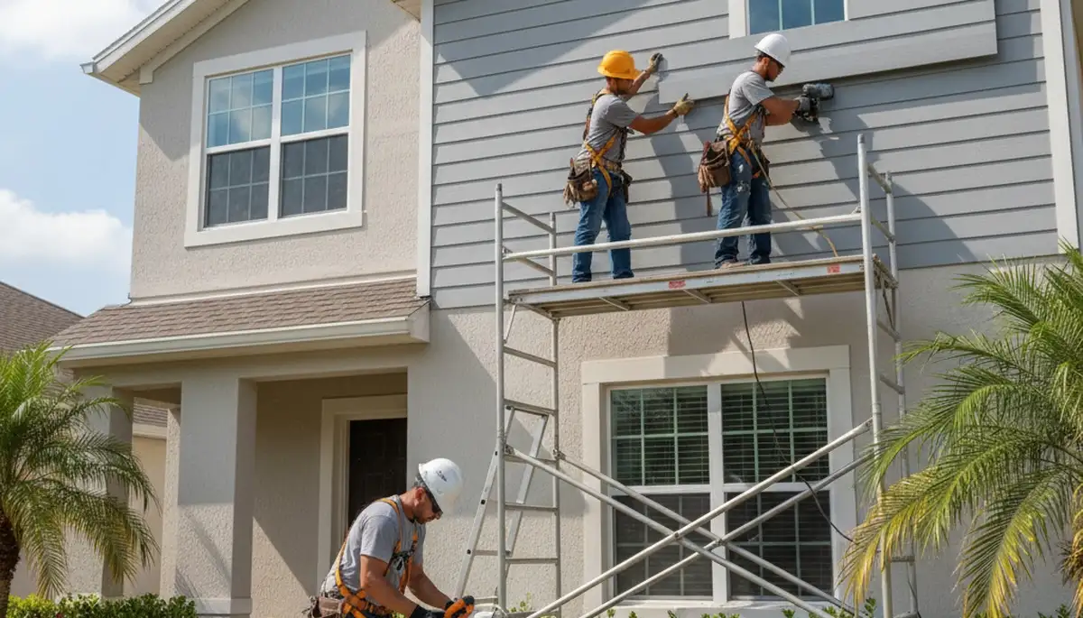 Vinyl siding installation in Tampa, FL for a local home exterior upgrade