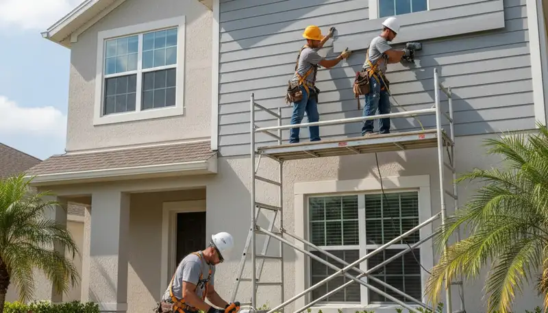 Vinyl siding installation in Tampa, FL for a local home exterior upgrade