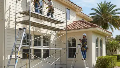 Vinyl siding installation in Tampa, FL for a residential home exterior with durable, clean curb appeal
