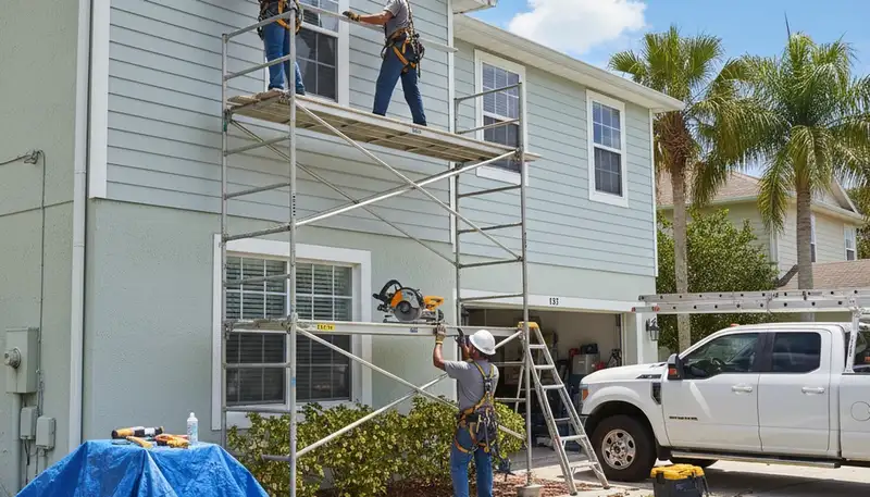 Vinyl siding installation in Tampa, FL for a professional home exterior upgrade
