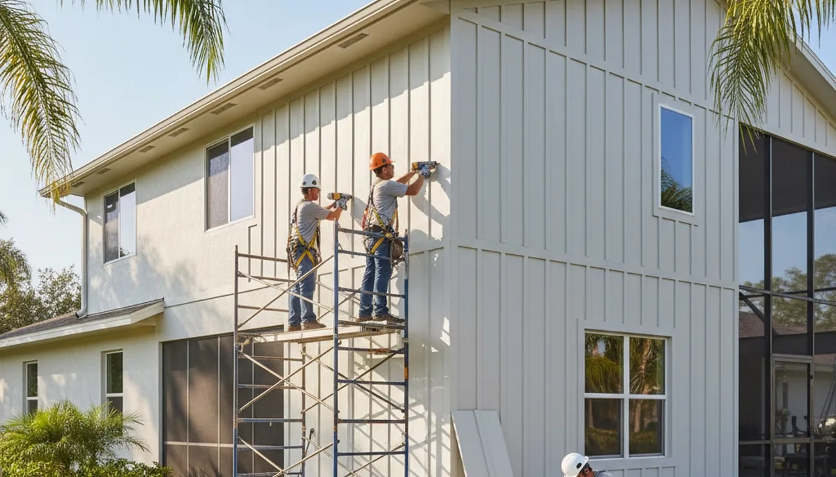 Vinyl siding installation in Tampa, FL for a professional home exterior upgrade