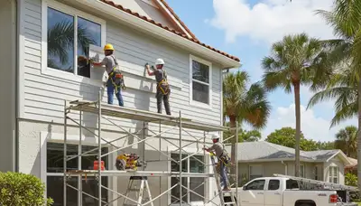 Vinyl siding installation in Tampa, FL by a professional siding contractor