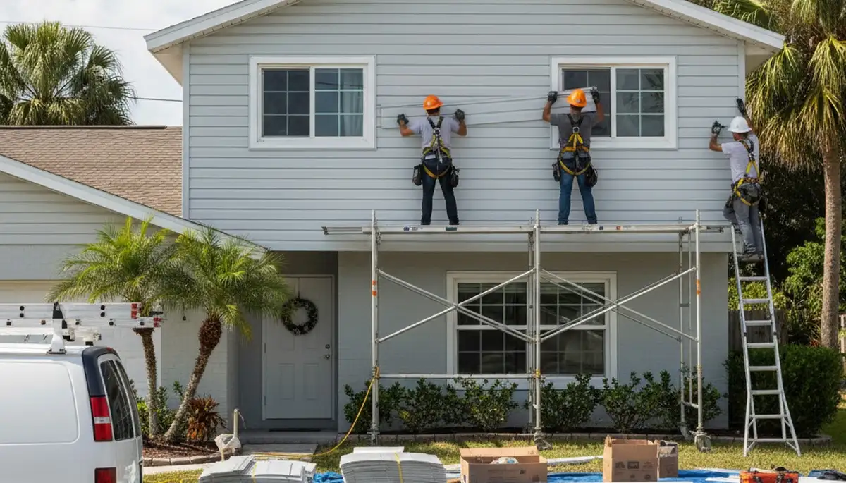 Vinyl siding service in Tampa, FL for residential home exterior installation and replacement