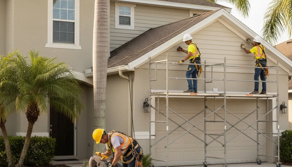 Vinyl siding installation in Tampa, FL for a professional home exterior upgrade