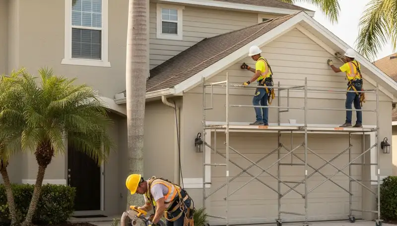 Vinyl siding installation in Tampa, FL for a professional home exterior upgrade
