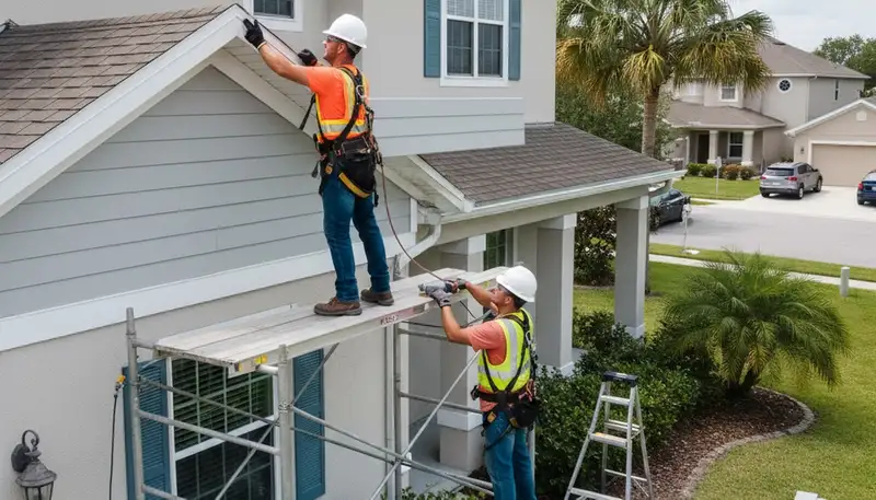 Vinyl siding installation for Tampa, FL homes by a professional siding contractor
