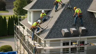 Tampa, FL siding contractor installing vinyl siding on a home exterior