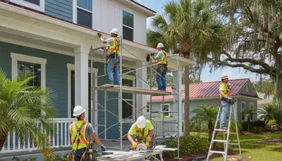 Vinyl siding installation in Tampa, FL by a professional siding contractor
