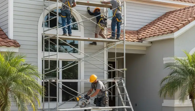 Vinyl siding installation in Tampa, FL for a professional home exterior upgrade
