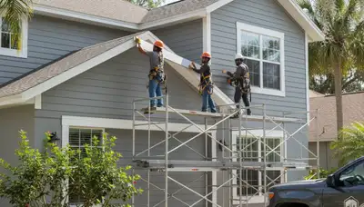Vinyl siding installation service in Tampa, FL for residential exterior home improvement