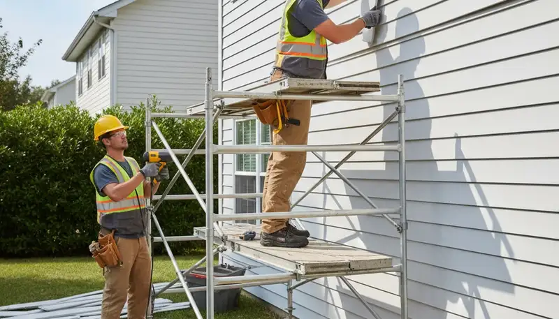 Vinyl siding repair in Tampa, FL for cracked and storm-damaged home exterior panels