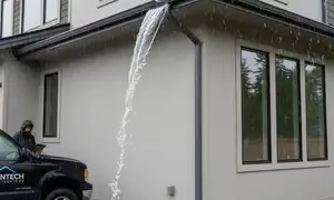 Seamless gutters for heavy rain in Tampa, FL, protecting vinyl siding homes from water damage